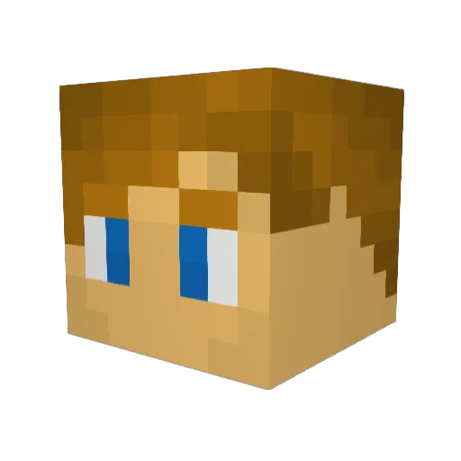 SirTomere Minecraft avatar head, 3D render