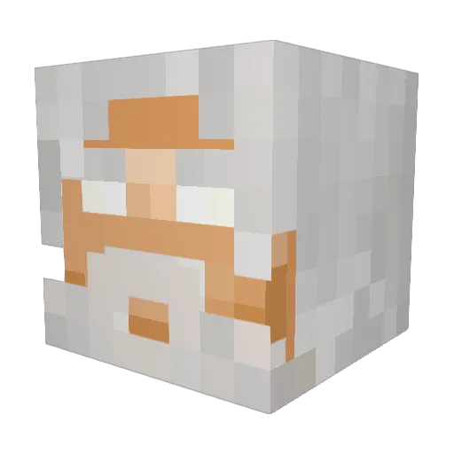 SirTozzLeRetour Minecraft avatar head, 3D render
