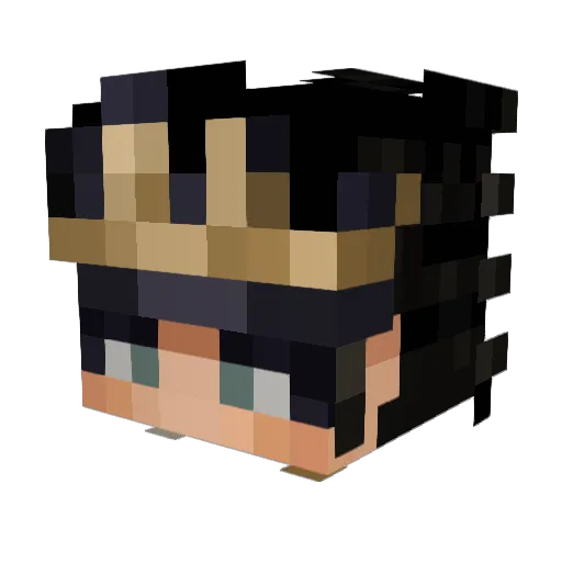 SirTwiggz Minecraft avatar head, 3D render