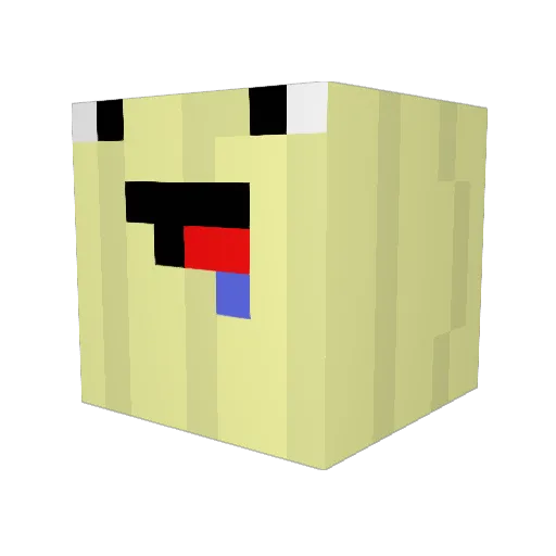SirTylerReed Minecraft avatar head, 3D render