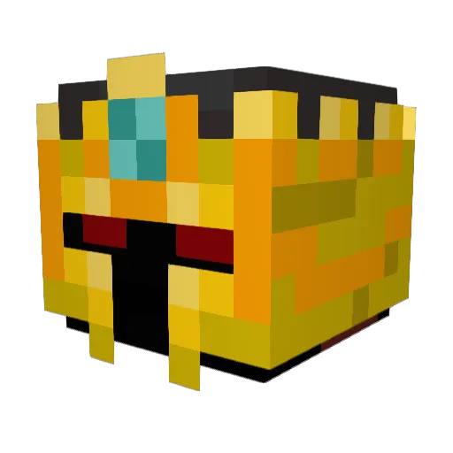 SirVeldy Minecraft avatar head, 3D render