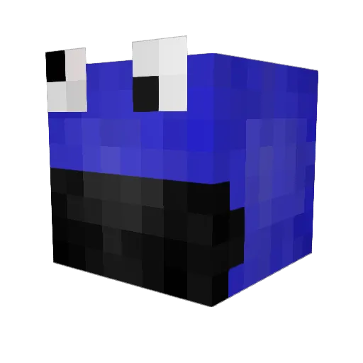 SirWeasle Minecraft avatar head, 3D render