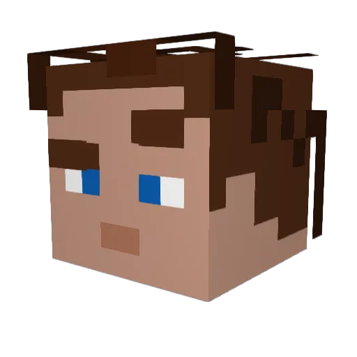 SirWillMarshal Minecraft avatar head, 3D render