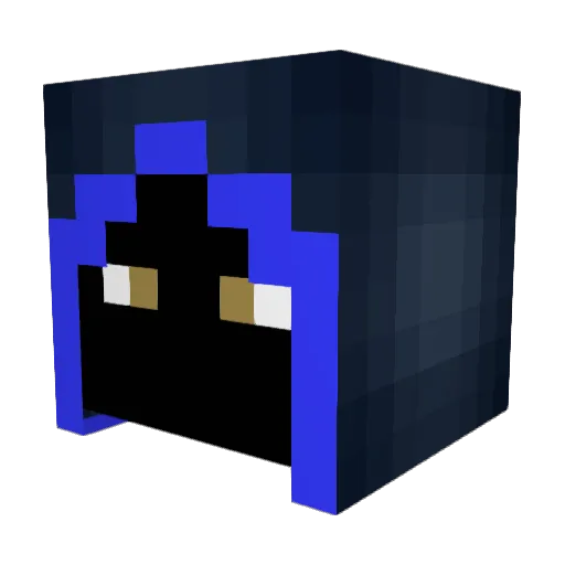 SirWizzard Minecraft avatar head, 3D render