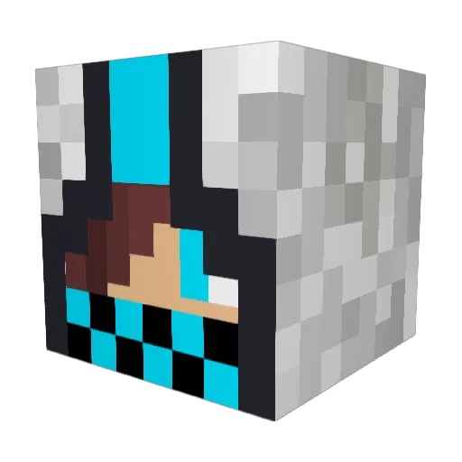 SirWobley Minecraft avatar head, 3D render