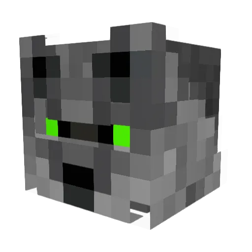 SirWolfenstein Minecraft avatar head, 3D render