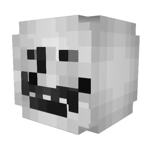 SirWoop Minecraft avatar head, 3D render