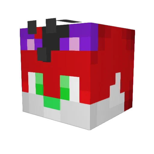 SirWyrd Minecraft avatar head, 3D render