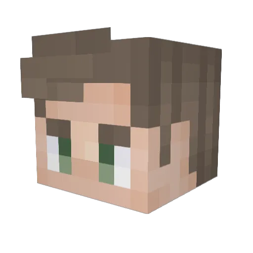 SirZalea Minecraft avatar head, 3D render