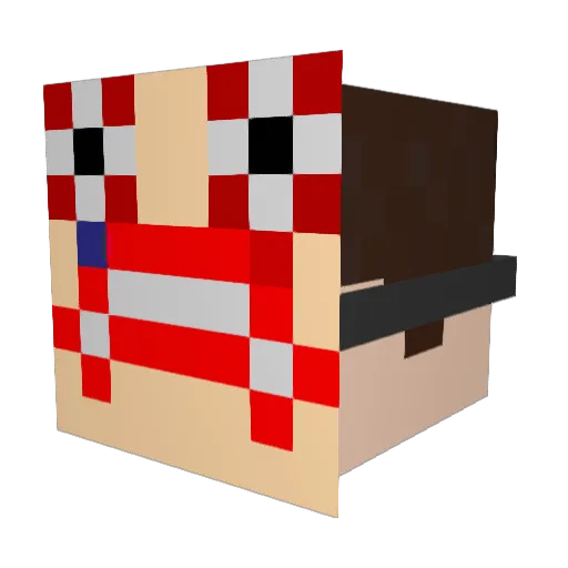 Sir_Baumington Minecraft avatar head, 3D render