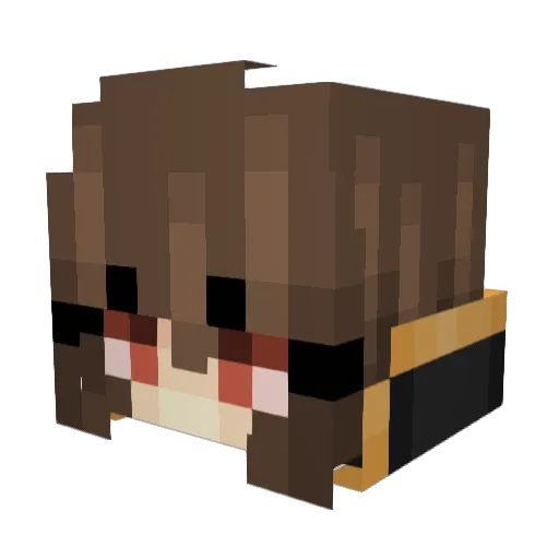 Sir_Bork Minecraft avatar head, 3D render