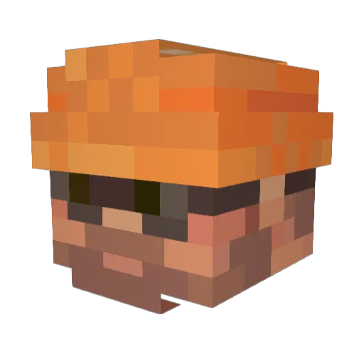 Sir_Brain14 Minecraft avatar head, 3D render
