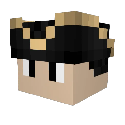 Sir_Breach Minecraft avatar head, 3D render