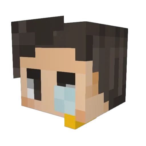 Sir_Bricker Minecraft avatar head, 3D render