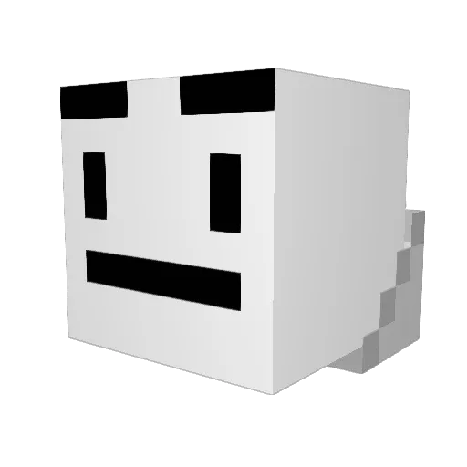 Sir_Businessman Minecraft avatar head, 3D render