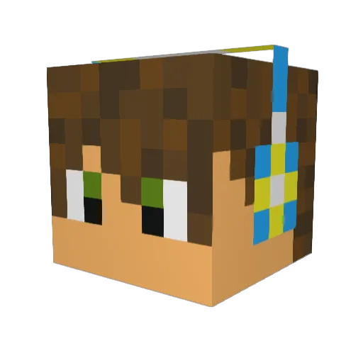 Sir_Cray Minecraft avatar head, 3D render