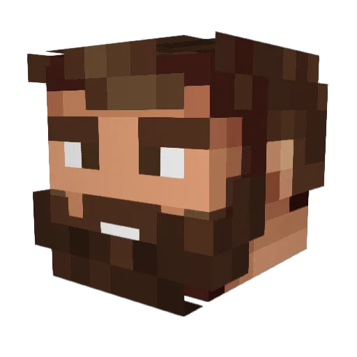 Sir_Daragon Minecraft avatar head, 3D render