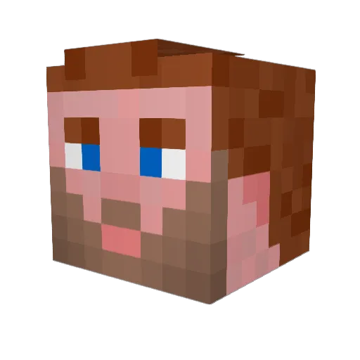 Sir_Delarus Minecraft avatar head, 3D render