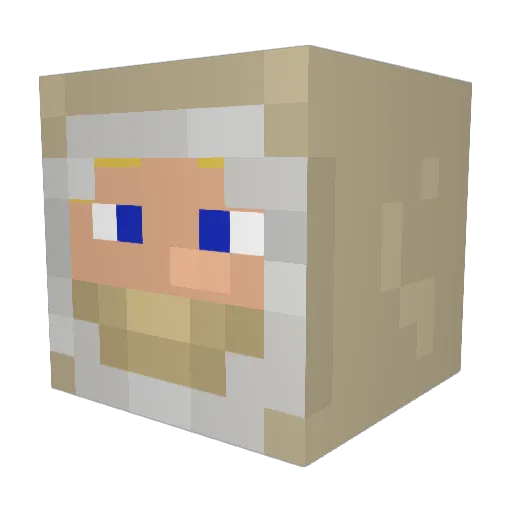 Sir_Dies_Alot Minecraft avatar head, 3D render