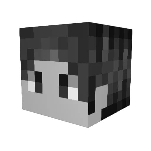 Sir_Doomed Minecraft avatar head, 3D render