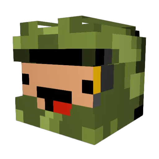 Sir_Fart_Alots Minecraft avatar head, 3D render