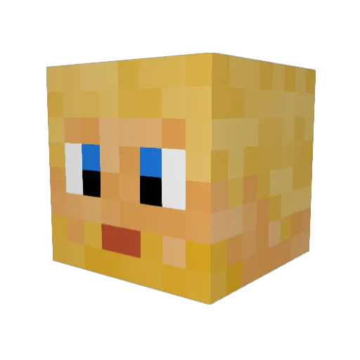 Sir_Fussel Minecraft avatar head, 3D render