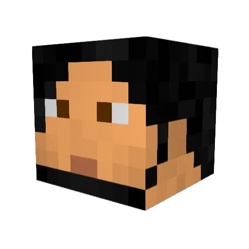 Sir_Fuzzits Minecraft avatar head, 3D render