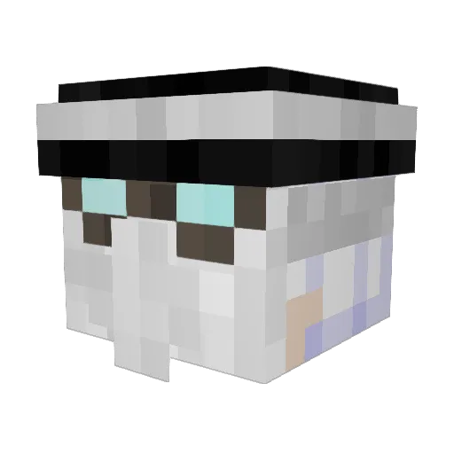 Sir_Garrington Minecraft avatar head, 3D render