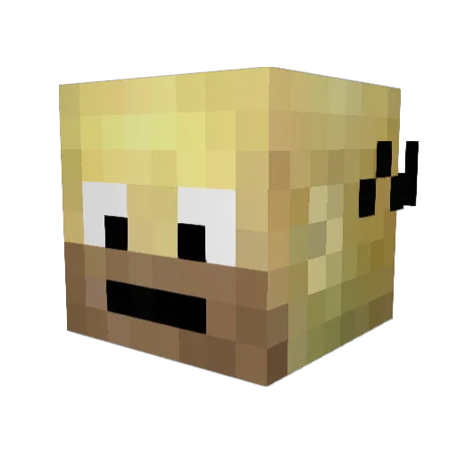 Sir_Hellraiser Minecraft avatar head, 3D render