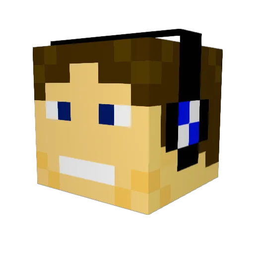 Sir_Integra Minecraft avatar head, 3D render