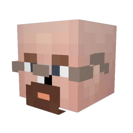 Sir_Jimbo_NUT Minecraft avatar head, 3D render