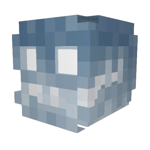 Sir_Kairo Minecraft avatar head, 3D render