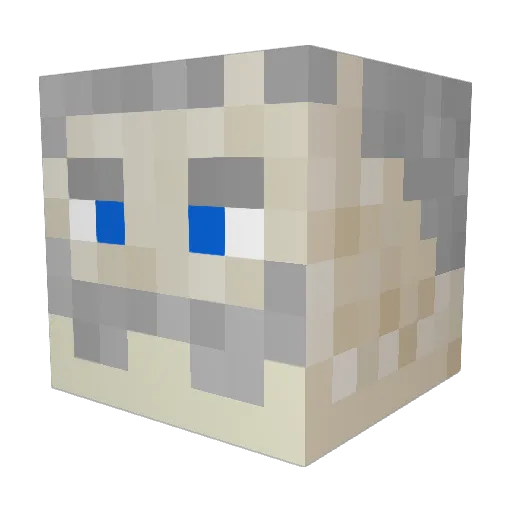 Sir_Lennon Minecraft avatar head, 3D render