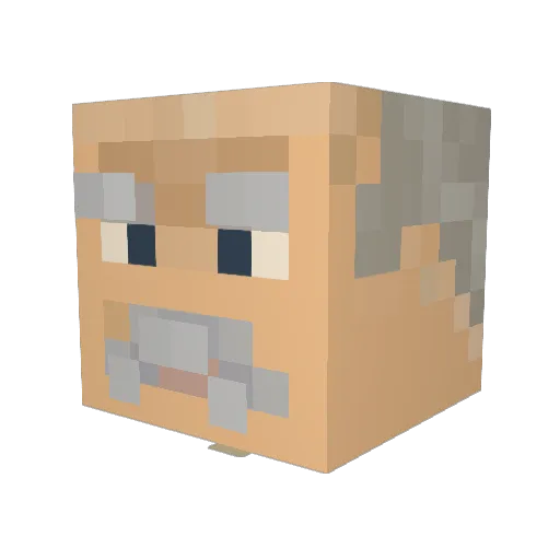 Sir_Limo Minecraft avatar head, 3D render