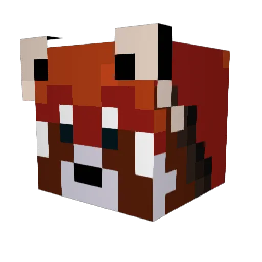 Sir_Muzzle Minecraft avatar head, 3D render