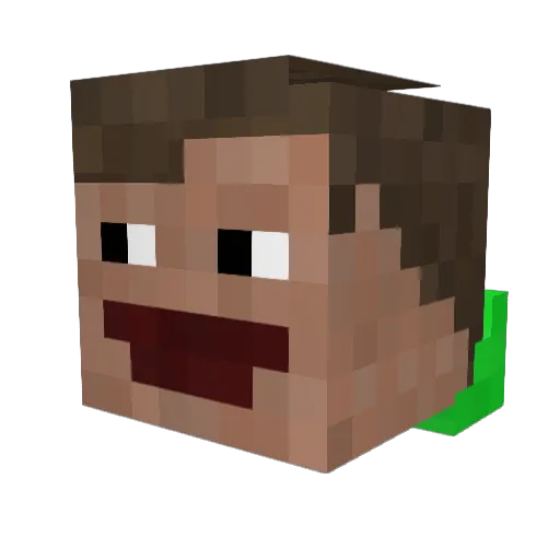 Sir_Nitze Minecraft avatar head, 3D render