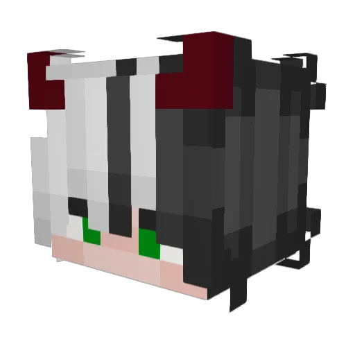 Sir_Nuke Minecraft avatar head, 3D render