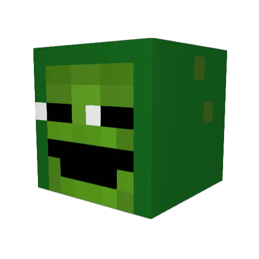 Sir_Pickles_ Minecraft avatar head, 3D render