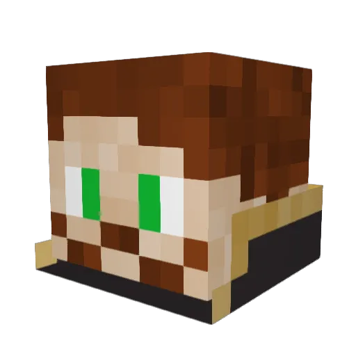 Sir_Potate Minecraft avatar head, 3D render