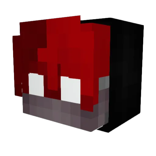 Sir_Prattacus Minecraft avatar head, 3D render