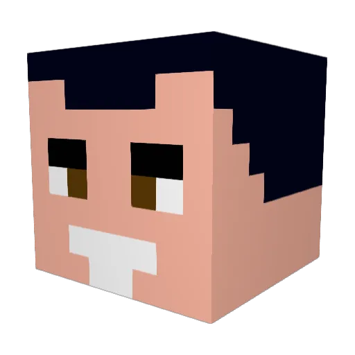 Sir_Pyro Minecraft avatar head, 3D render