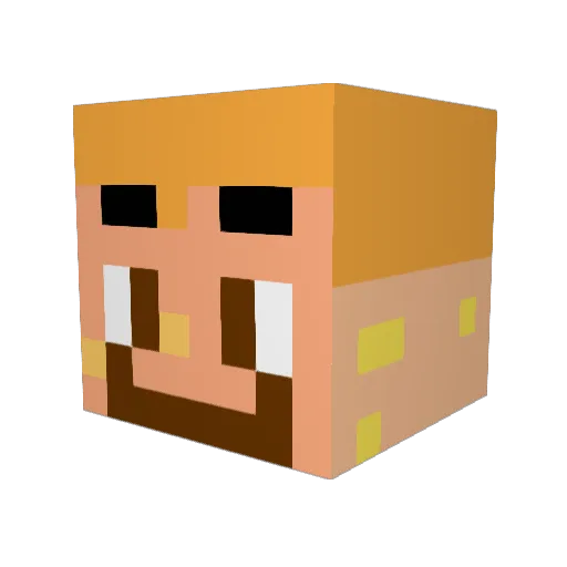 Sir_Rastus Minecraft avatar head, 3D render