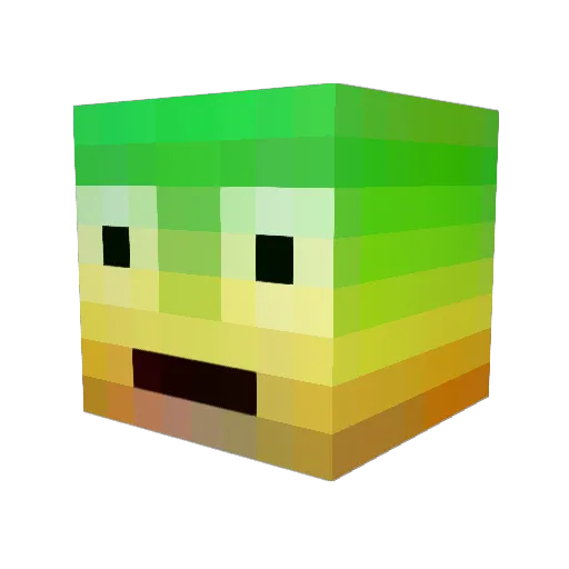 Sir_Real_ism Minecraft avatar head, 3D render