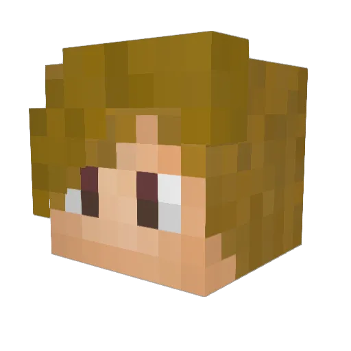 Sir_Roberto_ Minecraft avatar head, 3D render