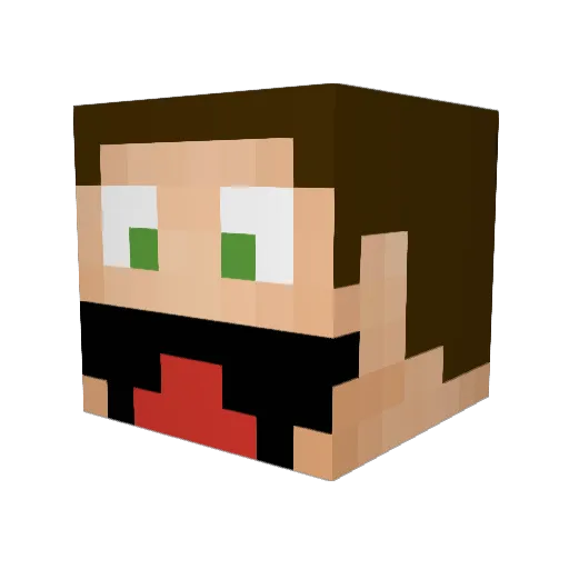 Sir_Ryannn Minecraft avatar head, 3D render