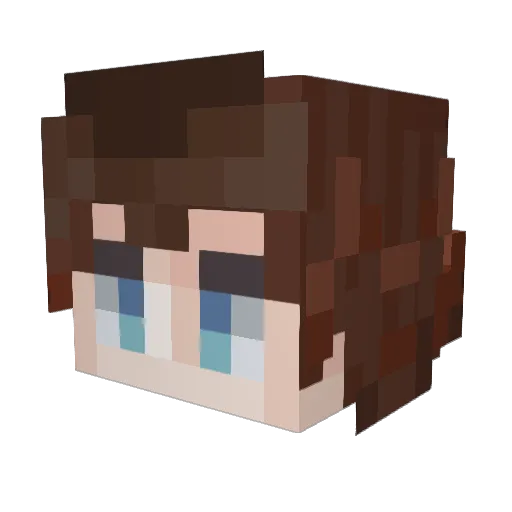 Sir_Sebo Minecraft avatar head, 3D render
