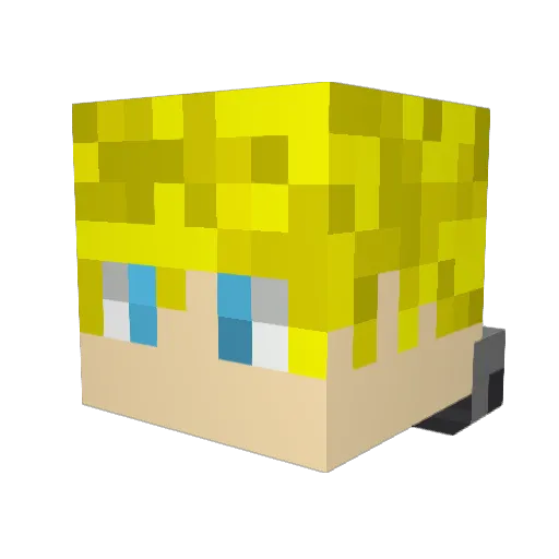 Sir_Sedge Minecraft avatar head, 3D render