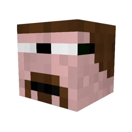 Sir_Squish Minecraft avatar head, 3D render
