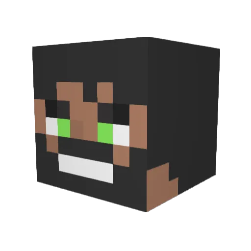 Sir_Stackz Minecraft avatar head, 3D render