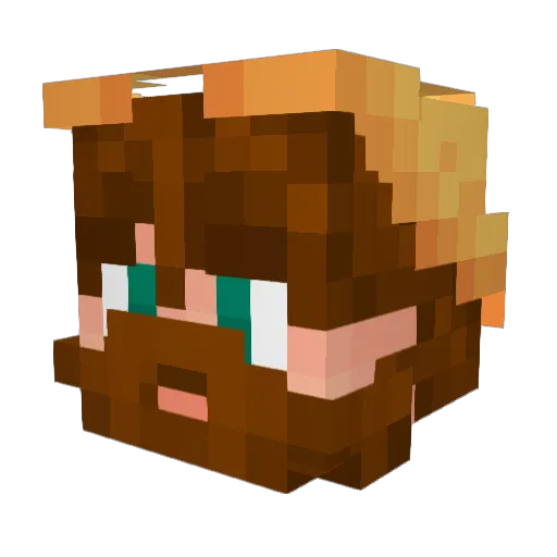Sir_Tealsworth Minecraft avatar head, 3D render